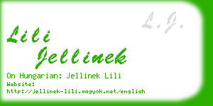 lili jellinek business card